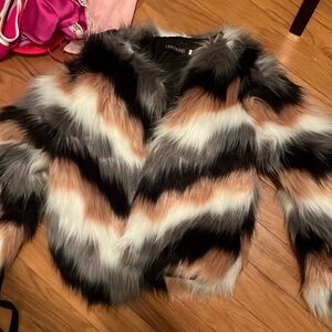 Faux fur jacket